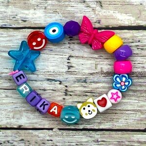 Taylee’s handmade beaded bracelets for kids